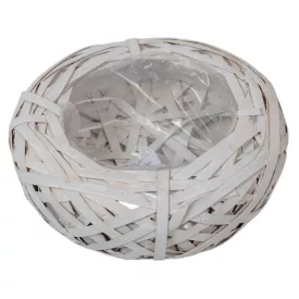 Bélelt fészek fehér D25cm M8cm