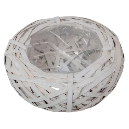 Bélelt fészek fehér D25cm M8cm