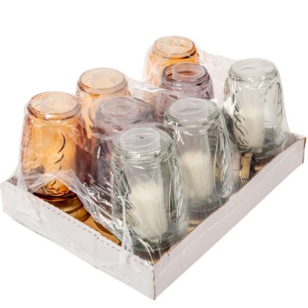 Nagy csepp üvegmécses mix arany,fehér,lila 80gr 25,5cm 8db/#